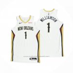 Maillot New Orleans Pelicans Zion Williamson #1 Association Authentique 2020-21 Blanc