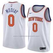 Maillot New York Knicks Emmanuel Mudiay #0 Association 2018 Blanc