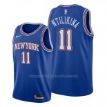 Maillot New York Knicks Frank Ntilikina #11 Statement Bleu