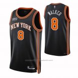 Maillot New York Knicks Kemba Walker #8 Ville 2021-22 Noir