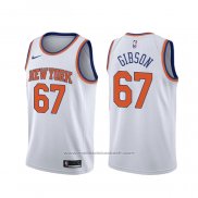 Maillot New York Knicks Taj Gibson #67 Association Blanc