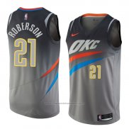 Maillot Oklahoma City Thunder Andre Roberson #21 Ville 2018 Gris