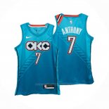 Maillot Oklahoma City Thunder Carmelo Anthony #7 Ville 2018-19 Bleu