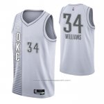 Maillot Oklahoma City Thunder Kenrich Williams #34 Ville 2021-22 Blanc