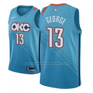 Maillot Oklahoma City Thunder Paul George #13 Ville 2018-19 Bleu