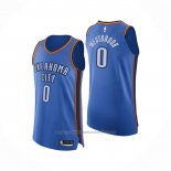 Maillot Oklahoma City Thunder Russell Westbrook #0 Icon Authentique Bleu