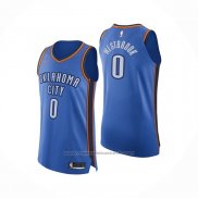 Maillot Oklahoma City Thunder Russell Westbrook #0 Icon Authentique Bleu
