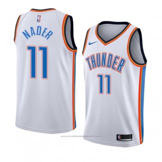 Maillot Oklahoma City Thunderr Abdel Nader #11 Association 2017-18 Blanc