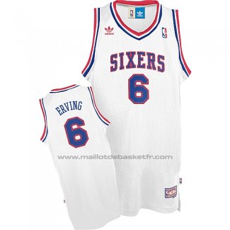 Maillot Philadelphia 76ers Julius Erving #6 Retro Blanc