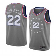 Maillot Philadelphia 76ers Malachi Richardson #22 Ville 2018-19 Gris