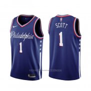 Maillot Philadelphia 76ers Mike Scott #1 Ville 2019-20 Bleu