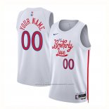 Maillot Philadelphia 76ers Personnalise Ville 2022-23 Blanc