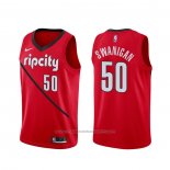 Maillot Portland Trail Blazers Caleb Swanigan #50 Earned Rouge