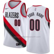 Maillot Portland Trail Blazers Personnalise 17-18 Blanc