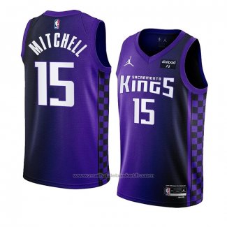 Maillot Sacramento Kings Davion Mitchell #15 Statement 2023-24 Volet