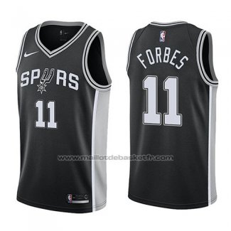 Maillot San Antonio Spurs Bryn Forbes #11 Swingman Icon 2017-18 Noir