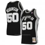 Maillot San Antonio Spurs David Robinson #50 Mitchell & Ness 1998-99 Noir