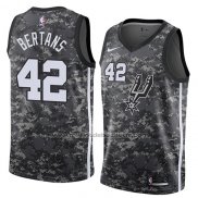 Maillot San Antonio Spurs Davis Bertans #42 Ville 2018 Gris