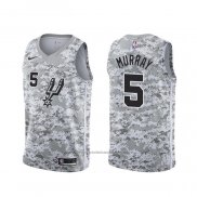 Maillot San Antonio Spurs Dejounte Murray #5 Earned Camouflage