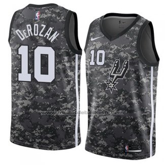 Maillot San Antonio Spurs Demar DeRozan #10 Ville 2018-19 Gris