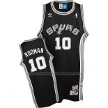 Maillot San Antonio Spurs Dennis Rodman #10 Retro Noir