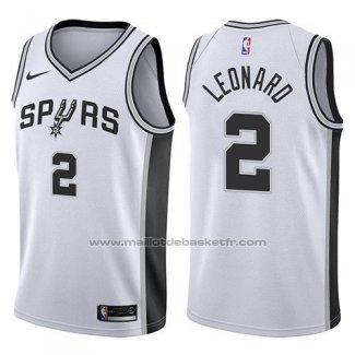 Maillot San Antonio Spurs Kawhi Leonard #2 2017-18 Blanc