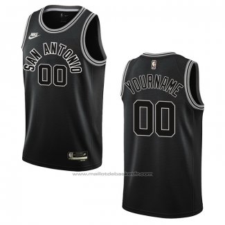 Maillot San Antonio Spurs Personnalise Classic 2022-23 Noir