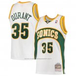 Maillot Seattle SuperSonics Kevin Durant #35 Mitchell & Ness 2007-08 Blanc