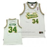 Maillot Seattle SuperSonics Ray Allen #34 Historic Blanc