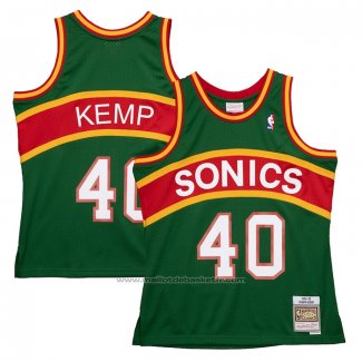 Maillot Seattle SuperSonics Shawn Kemp #40 Mitchell & Ness 1994-95 Vert