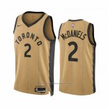Maillot Toronto Raptors Jalen Mcdaniels #2 Ville 2023-24 Or