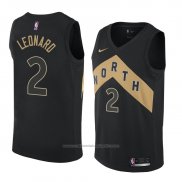 Maillot Toronto Raptors Kawhi Leonard #2 Ville 2018 Noir