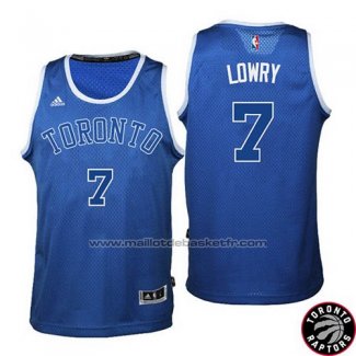 Maillot Toronto Raptors Kyle Lowry #7 Retro Bleu