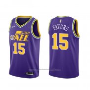 Maillot Utah Jazz Derrick Favors #15 Hardwood Classics Volet