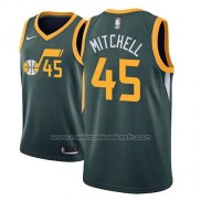 Maillot Utah Jazz Donovan Mitchell #45 Earned 2018-19 Vert