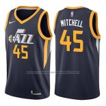 Maillot Utah Jazz Donovan Mitchell #45 Icon 2017-18 Bleu