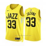 Maillot Utah Jazz Johnny Juzang #33 Icon 2022-23 Jaune