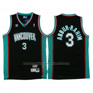 Maillot Vancouver Grizzlies Abdur-Rahim #3 Historic Retro Noir