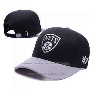 Casquette Brooklyn Nets Noir Gris