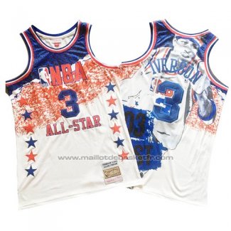 Maillot All Star 2003 Allen Iverson #3 Mitchell & Ness Blanc