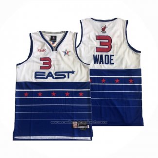 Maillot All Star 2006 Dwyane Wade #3 Bleu Blanc