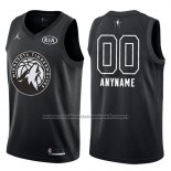 Maillot All Star 2018 Minnesota Timberwolves Nike Personnalise Noir