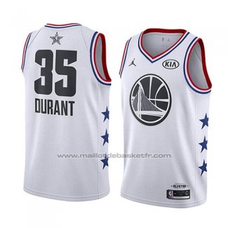 Maillot All Star 2019 Golden State Warriors Kevin Durant #35 Blanc