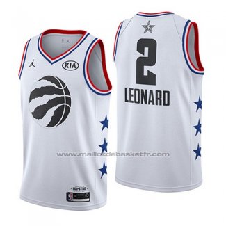 Maillot All Star 2019 Toronto Raptors Kawhi Leonard #2 Blanc