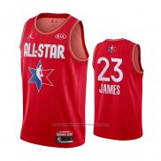 Maillot All Star 2020 Los Angeles Lakers LeBron James #23 Rouge
