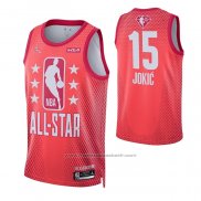 Maillot All Star 2022 Denver Nuggets Nikola Jokic #15 Grenat