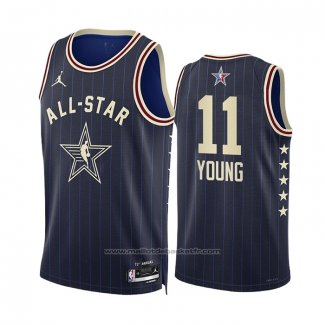 Maillot All Star 2024 Atlanta Hawks Trae Young #11 Bleu