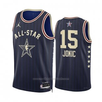 Maillot All Star 2024 Denver Nuggets Nikola Jokic #15 Bleu