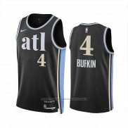 Maillot Atlanta Hawks Kobe Bufkin #4 Ville 2023-24 Noir