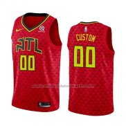 Maillot Atlanta Hawks Personnalise Statement 2018-19 Rouge